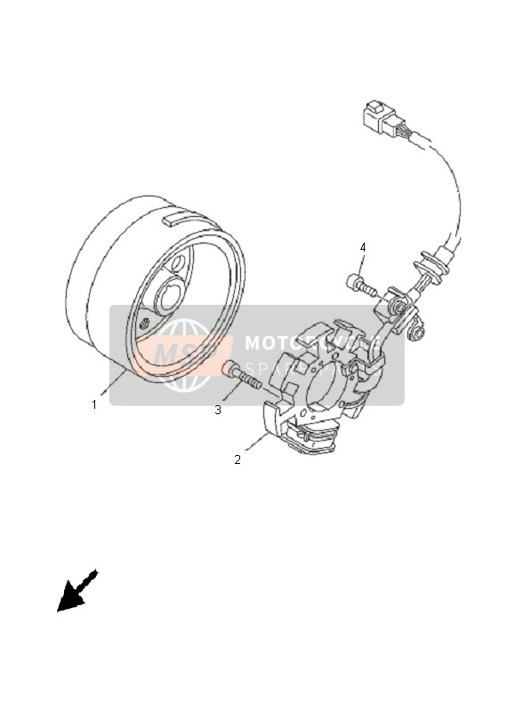 Yamaha TT-R125 SW & LW 2005 Generator for a 2005 Yamaha TT-R125 SW & LW