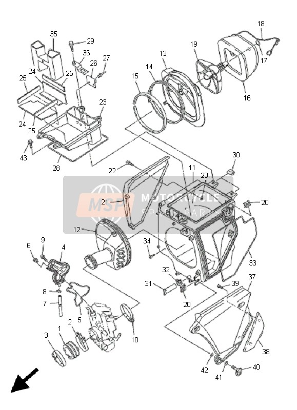 5XC135970000, Joint, Carburateur 3, Yamaha, 0