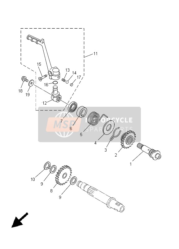 Yamaha YZ85 SW & LW 2005 Entrée pour un 2005 Yamaha YZ85 SW & LW