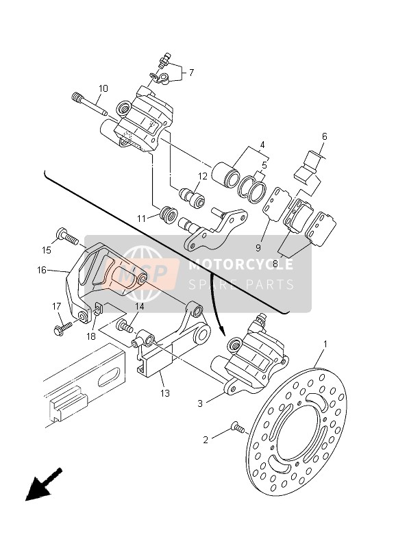 BREMSSATTEL HINTEN