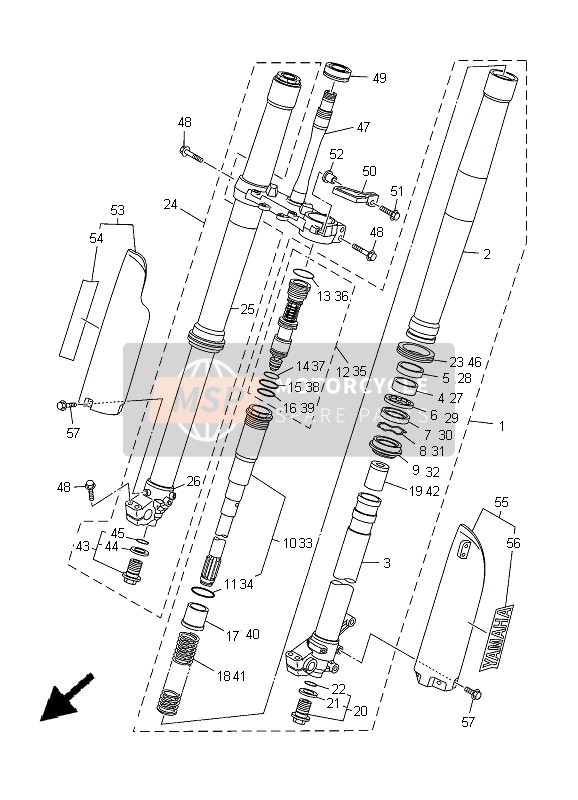 1C323141M000, Spring, Front Fork (K=4.0N/MM), Yamaha, 0