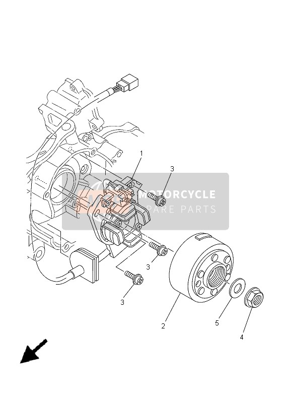 Yamaha YZ125 2005 Generatore per un 2005 Yamaha YZ125