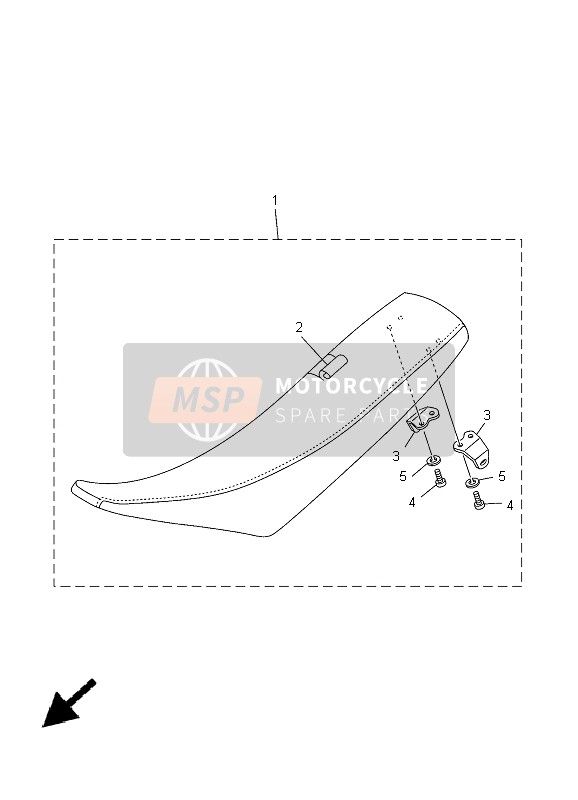 Yamaha YZ250 2005 Siège pour un 2005 Yamaha YZ250