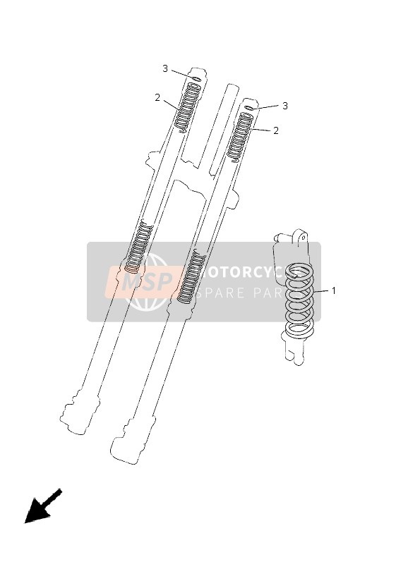 Yamaha YZ250F 2005 Alternative pour le châssis pour un 2005 Yamaha YZ250F