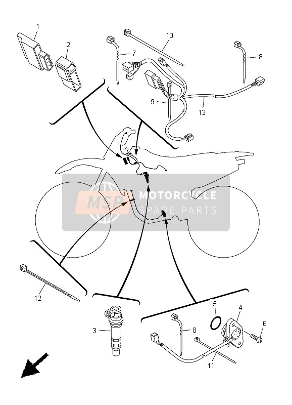 5XD855406000, C.D.I. Eenheid Assy, Yamaha, 0