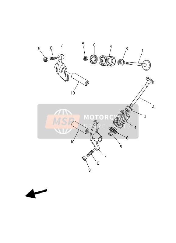 Yamaha TT-R90E 2006 Valve for a 2006 Yamaha TT-R90E