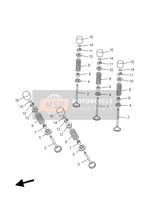 Yamaha WR250F 2006 Valve for a 2006 Yamaha WR250F