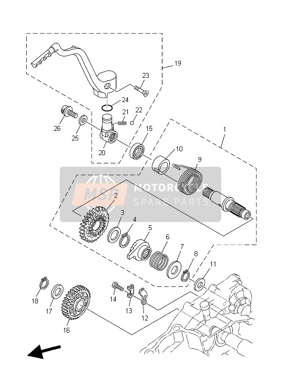 901100805200, Vite Ad Esagono Incassato, Yamaha, 5