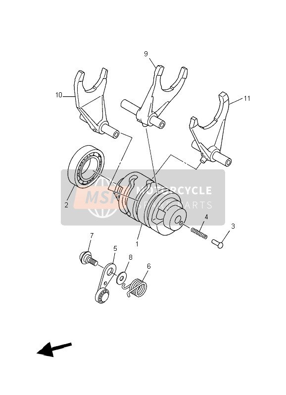 905082602100, Spring, Torsion, Yamaha, 1