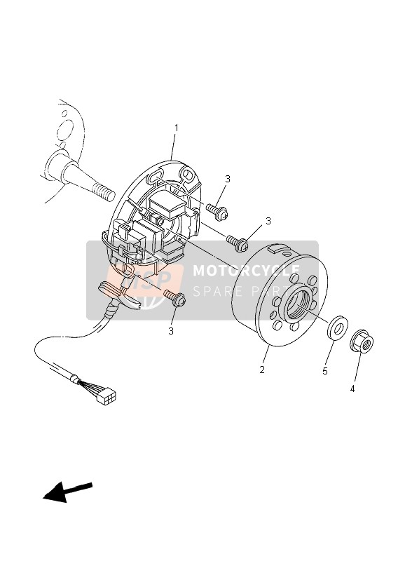 Yamaha YZ250 2006 Generator for a 2006 Yamaha YZ250