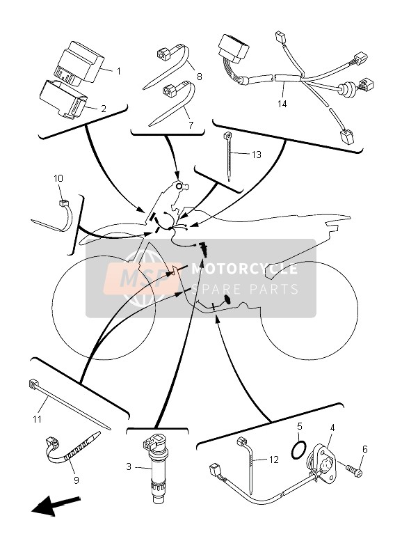 1C3855460000, Rubber, Yamaha, 2