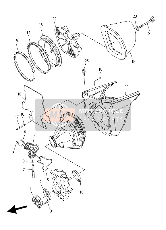 2S2135970000, Joint, Carburateur 3, Yamaha, 2