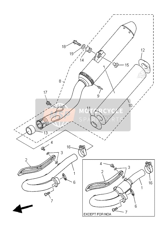 2S2146111000, Pipe, Exhaust 1, Yamaha, 0