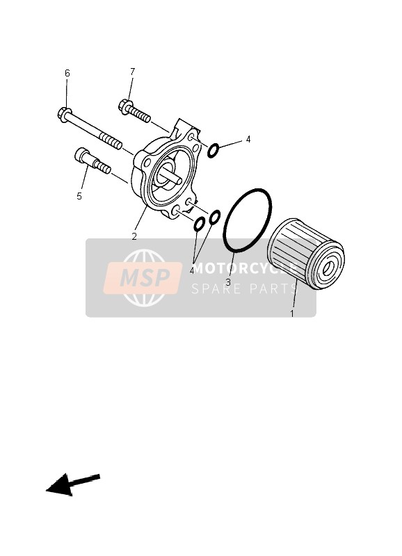 Yamaha WR450F 2007 ÖLFILTER für ein 2007 Yamaha WR450F