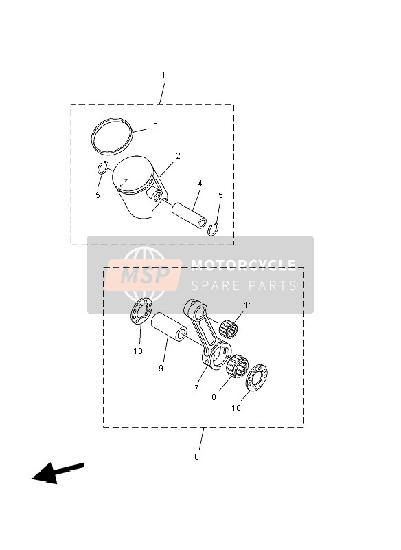 Yamaha YZ85 SW & LW 2007 Optional Parts 1 for a 2007 Yamaha YZ85 SW & LW