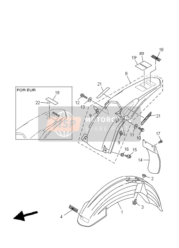 1C32163G0000, Embleme 1, Yamaha, 1