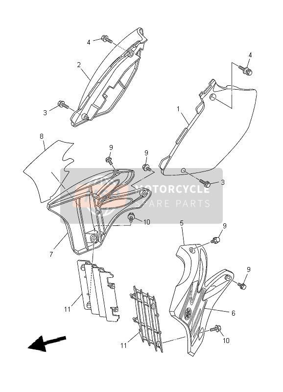 901050610300, Bolt, Flange, Yamaha, 3