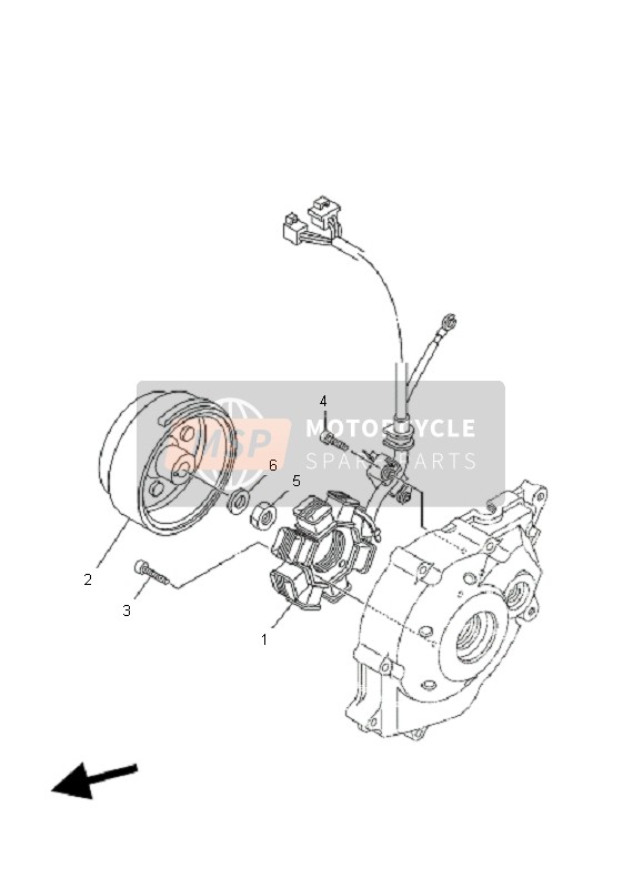 Yamaha TT-R50E 2008 Generator for a 2008 Yamaha TT-R50E