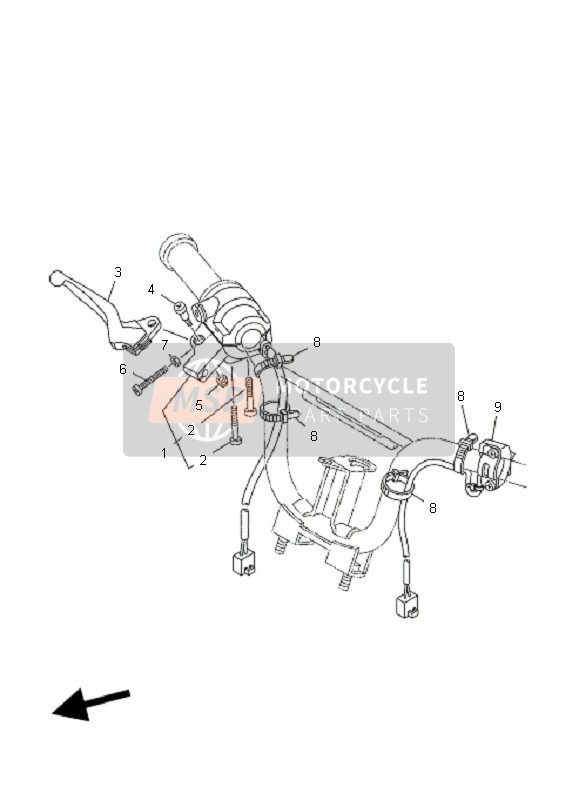 1P6H259E1100, Gruppo Interruttore, Yamaha, 0