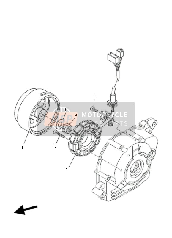 Yamaha TT-R110E 2008 Generator for a 2008 Yamaha TT-R110E