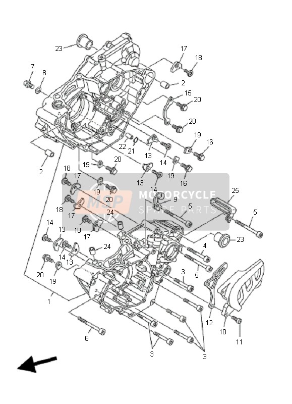 901510604400, Screw, Countersunk, Yamaha, 2