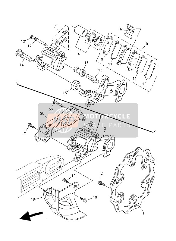 BREMSSATTEL HINTEN