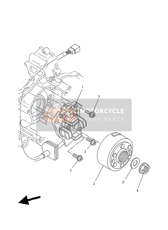 Yamaha YZ125 2008 Generator for a 2008 Yamaha YZ125