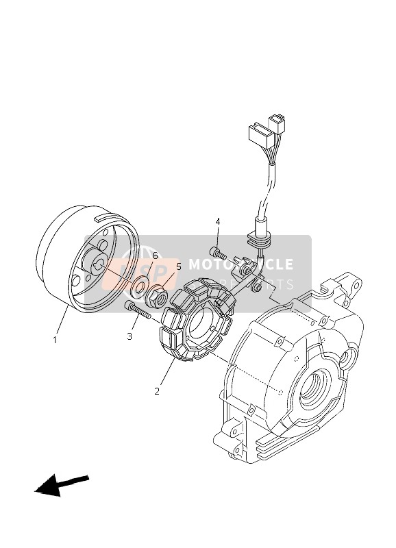 Yamaha TT-R110E 2009 Generator for a 2009 Yamaha TT-R110E