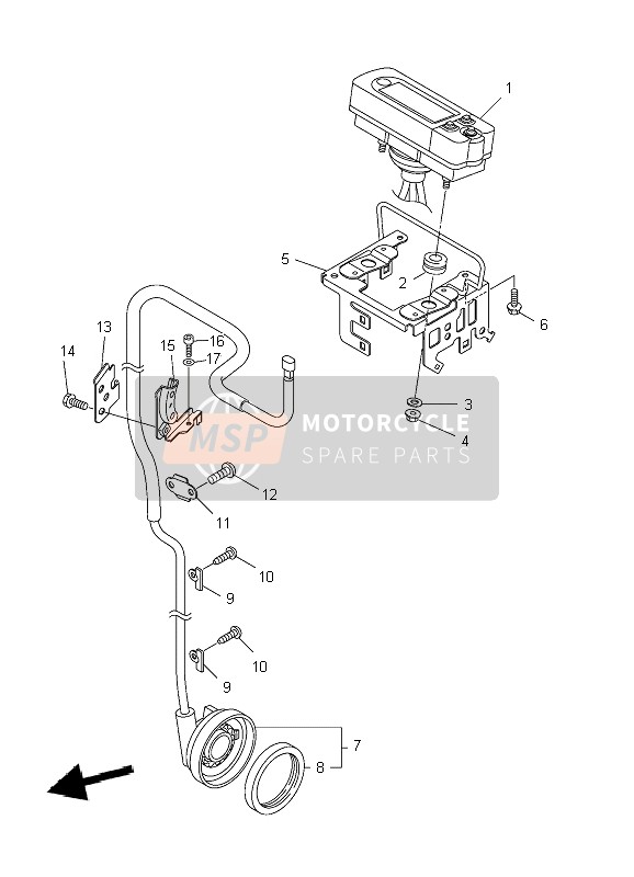 Yamaha WR250F 2009 MESSGERÄT für ein 2009 Yamaha WR250F