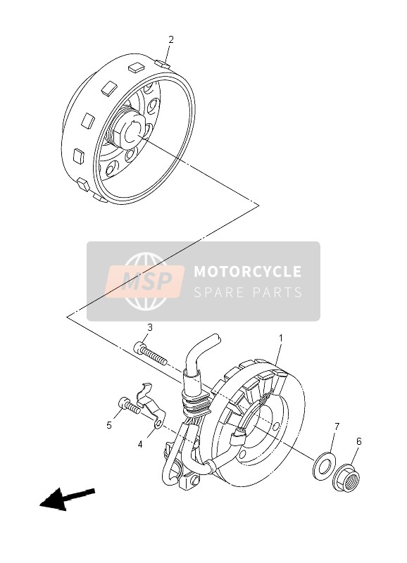 Yamaha WR250R 2009 Générateur pour un 2009 Yamaha WR250R