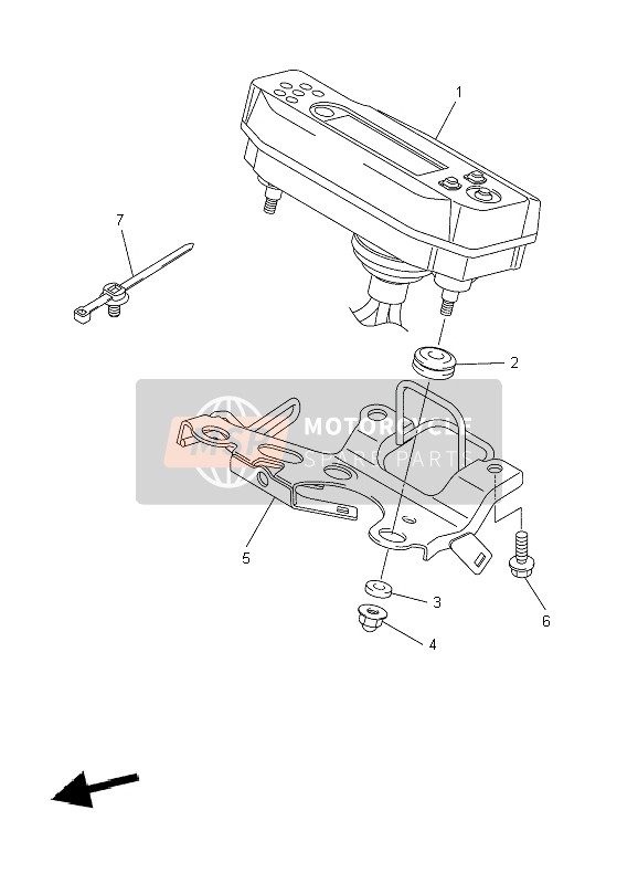 Yamaha WR250X 2009 Meter for a 2009 Yamaha WR250X