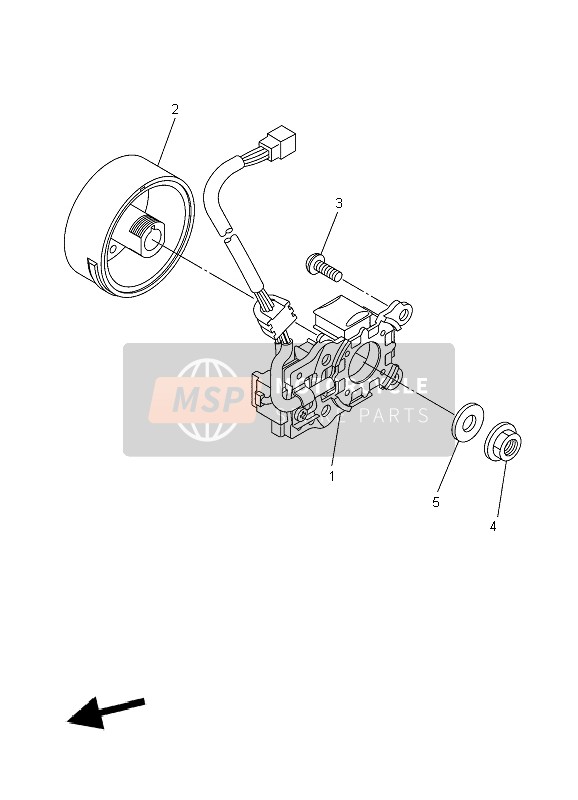 Yamaha YZ450F 2009 Générateur pour un 2009 Yamaha YZ450F