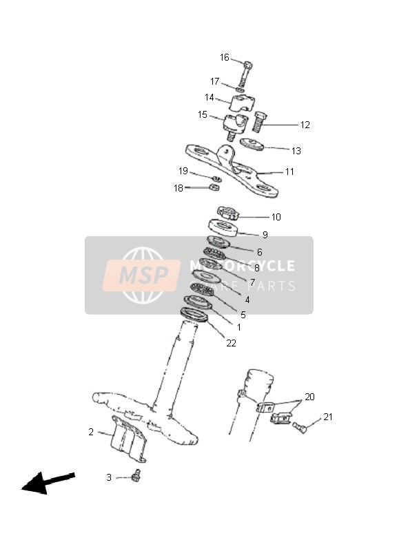 Yamaha PW80 2010 Steering for a 2010 Yamaha PW80