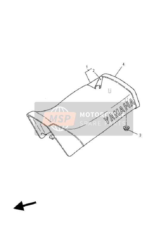 Yamaha PW80 2010 Posto A Sedere per un 2010 Yamaha PW80