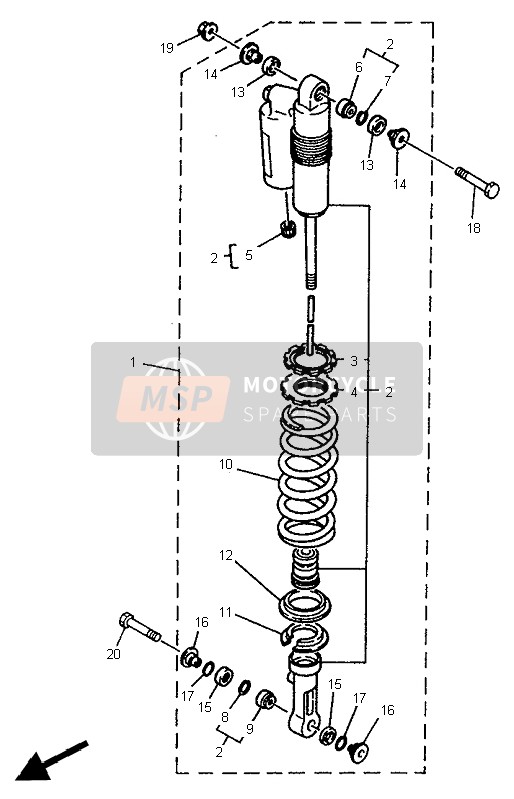 Suspension arrière