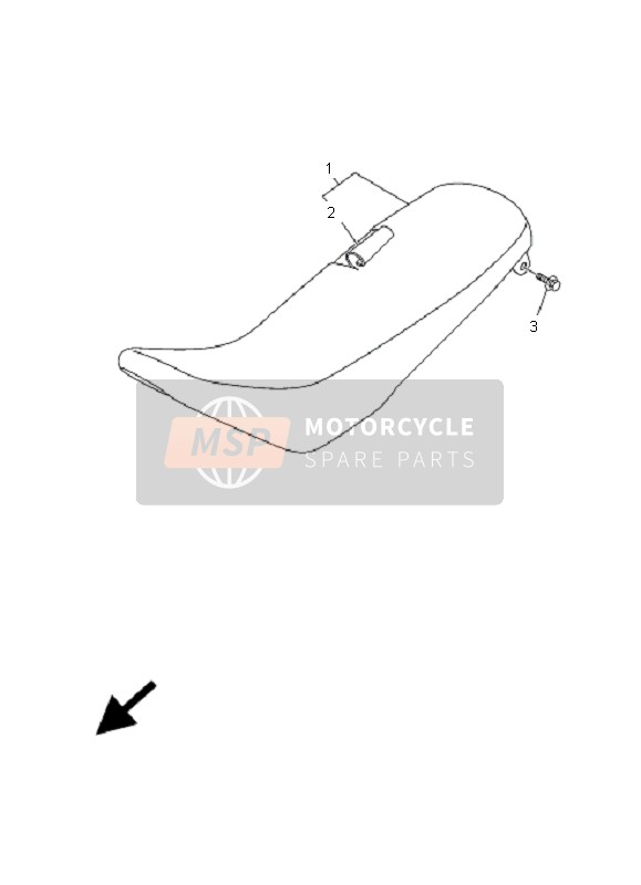 Yamaha TT-R125 SW & LW 2001 Siège pour un 2001 Yamaha TT-R125 SW & LW