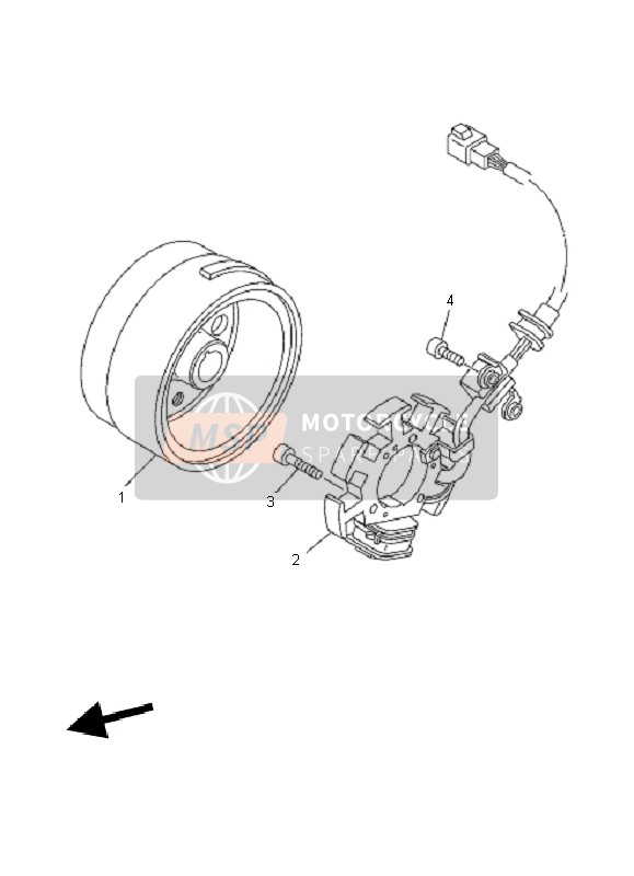 Yamaha TT-R125 SW & LW 2010 Generator for a 2010 Yamaha TT-R125 SW & LW