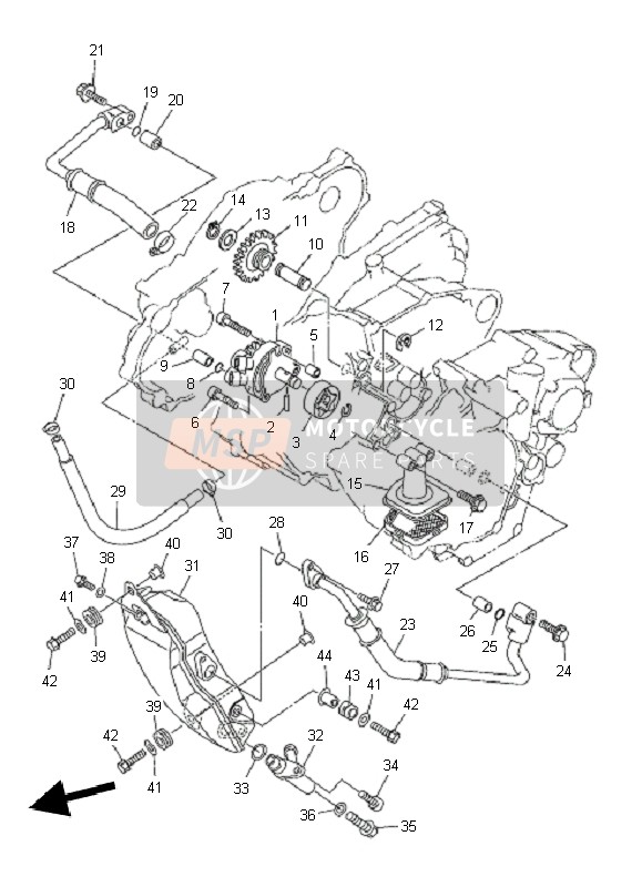 Yamaha WR250F 2010 ÖLPUMPE für ein 2010 Yamaha WR250F