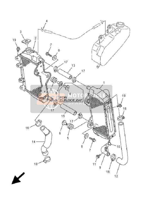 5NL124811000, Pipe 1, Yamaha, 2