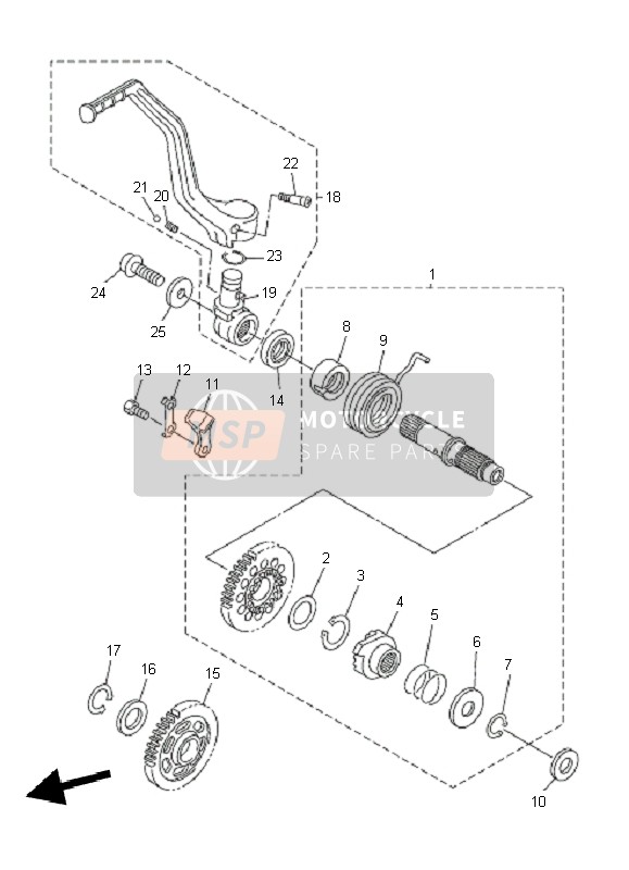 Yamaha WR450F 2010 Starter 2 for a 2010 Yamaha WR450F