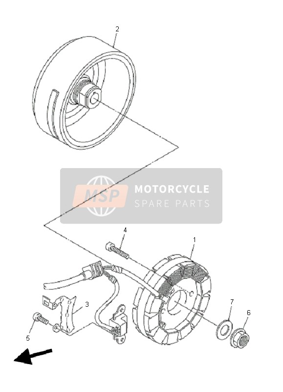 Yamaha WR450F 2010 Generator for a 2010 Yamaha WR450F