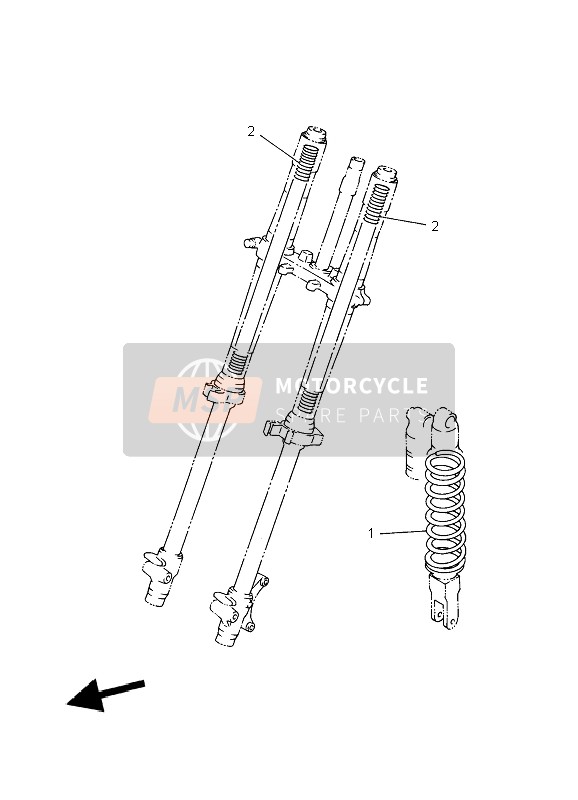 Yamaha YZ85 SW & LW 2010 Alternativo para chasis para un 2010 Yamaha YZ85 SW & LW