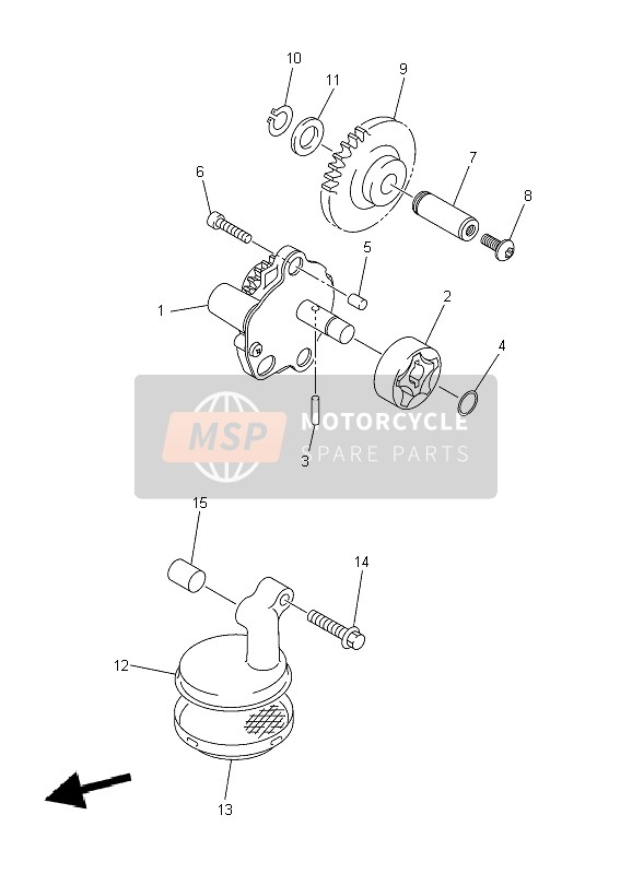 901050609100, Flensbout, Yamaha, 2