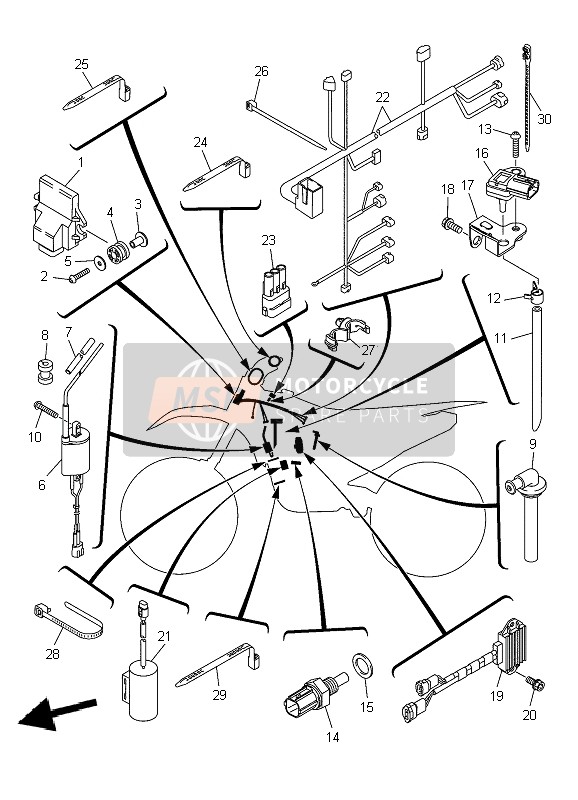 920120501600, Bolt, Button Head, Yamaha, 0