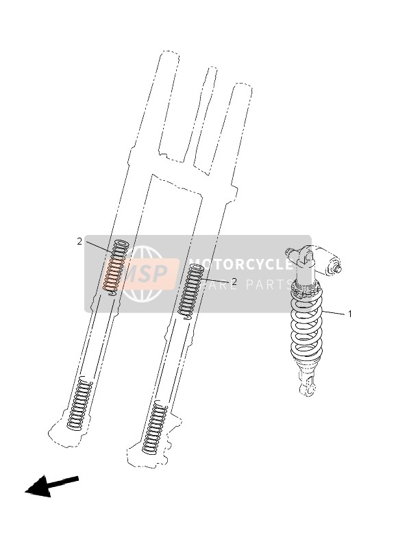 33D222122000, Molla Ammortizzatore, Yamaha, 0