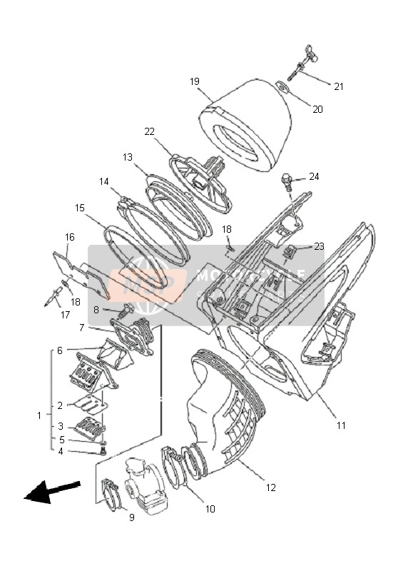 Yamaha YZ125 2011 Intake for a 2011 Yamaha YZ125