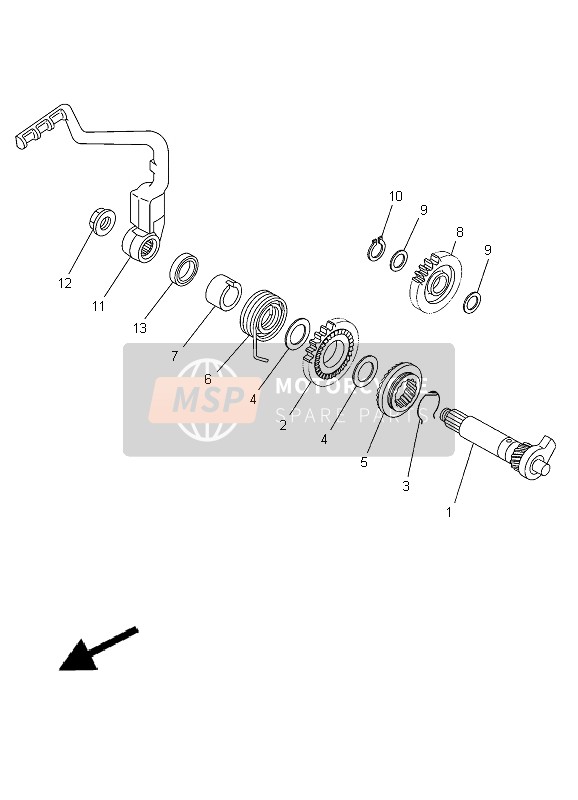 Yamaha TT-R125 SW & LW 2012 ANLASSER für ein 2012 Yamaha TT-R125 SW & LW