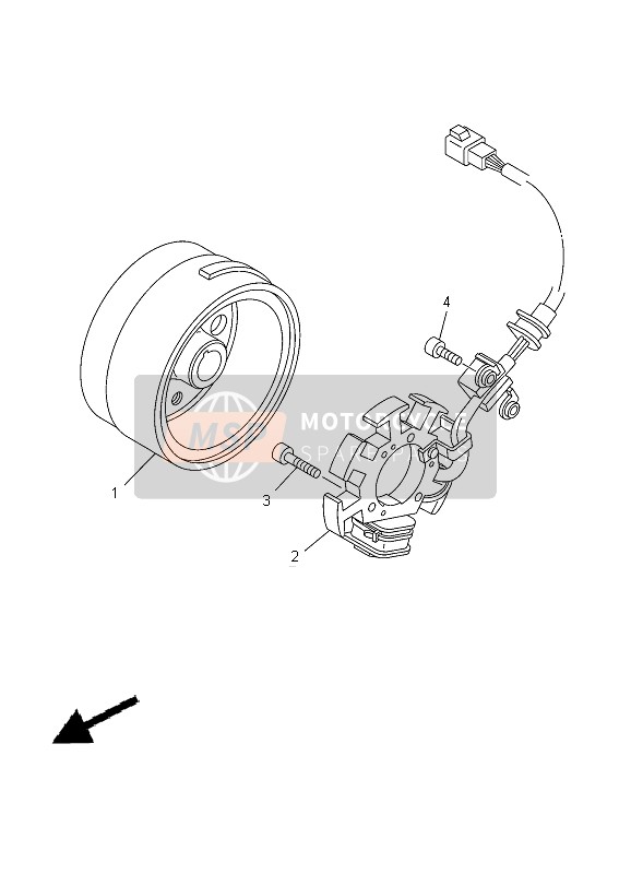 Yamaha TT-R125 SW & LW 2012 Generator for a 2012 Yamaha TT-R125 SW & LW