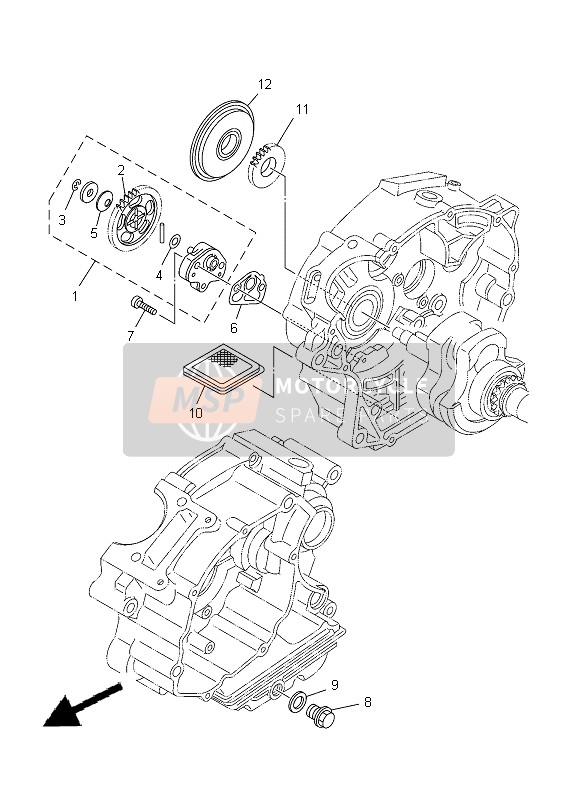 Yamaha TT-R125E SW & LW 2012 Oil Pump for a 2012 Yamaha TT-R125E SW & LW