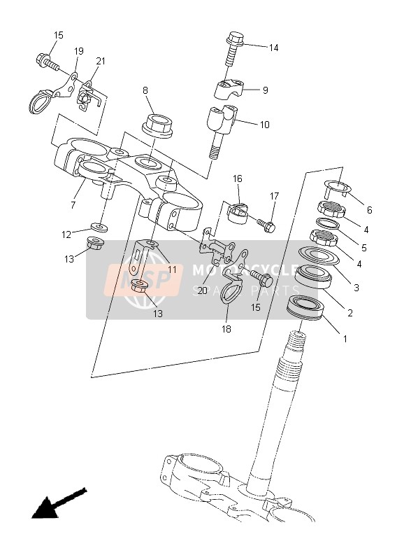 Yamaha WR250X 2012 Sturen voor een 2012 Yamaha WR250X